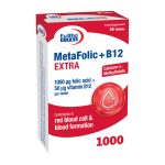 قرص متافولیک و ب12 اکسترا یوروویتال بسته 30 عددی