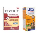 پک دو عددی کپسول مکمل گیاهی مدل Powerfit هولیستیکا و شربت Liqo Royal