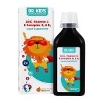 شربت زینک، ویتامین C، ب کمپلکس، D3 و K2 دکتر کیدز با طعم پرتقال حجم 300 میلی لیتر - Image 2