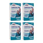 پک 4 عددی کپسول امگا 3 یوروویتال مدل Lebertran 550 بسته 60 عددی