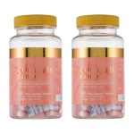 پک دو عددی قرص کلاژن گلد collagen gold آدریان بسته 60 عددی