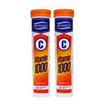 پک دو عددی قرص جوشان Vitamin C 1000 های هلث با طعم پرتقال بسته 20 عددی
