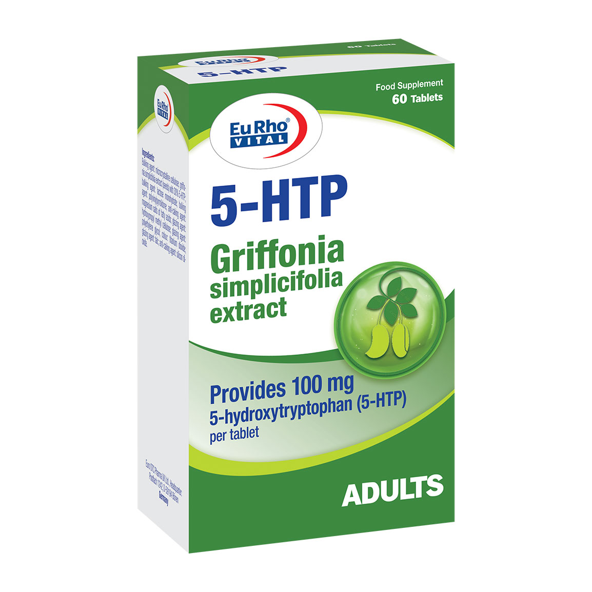 5-HTP-202542111449182.jpg قرص HTP 5 یوروویتال بسته 60 عددی - Image 1