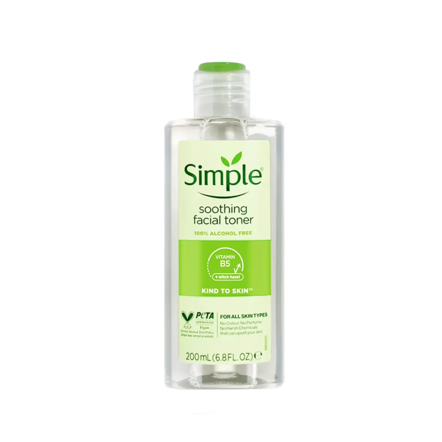 56155-1-2023819203852171-2023109112919435.jpg تونر آرامش بخش صورت سیمپل مدل Soothing Facial Toner مناسب انواع پوست حجم 200 میلی لیتر - Image 1