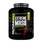 پودر افزایش دهنده حجم نوترابایو مدل Extreme Mass با پروتئین بالا و طعم شکلاتی وزن 2722 گرم