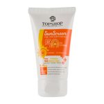 کرم ضد آفتاب بی رنگ تاپ شاپ با SPF50 مناسب انواع پوست حجم 50 میلی لیتر