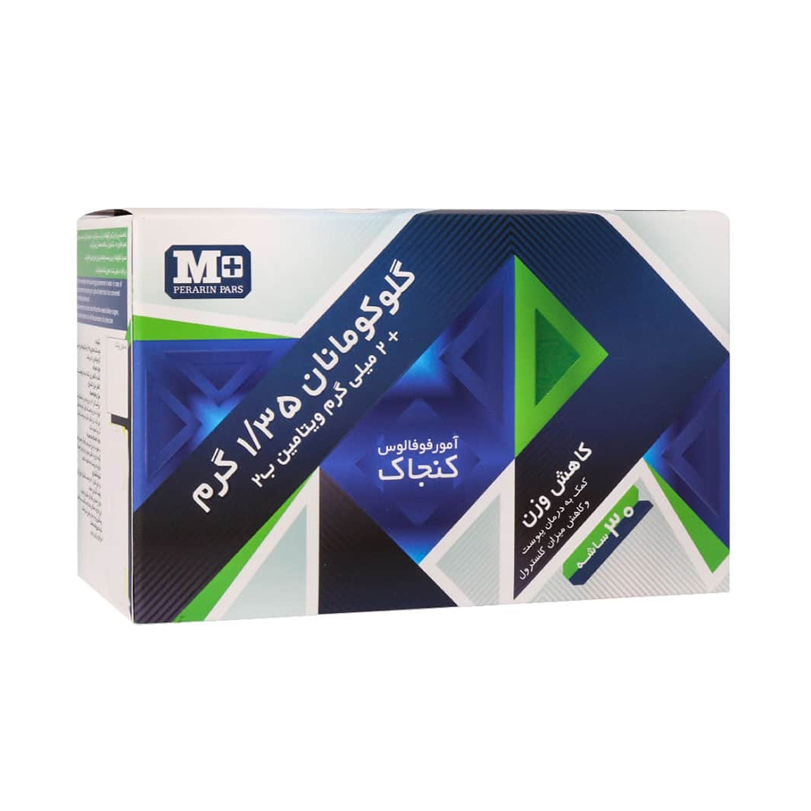 67-202593164235278.jpg ساشه گلوکومانان ام پلاس بسته 30 عددی - Image 1