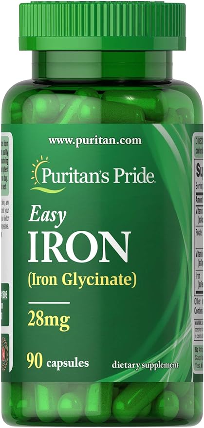 71491i+ZEjL._AC_SY879_ قرص آهن ایزی آیرون پوریتانز پراید (Puritan's Pride Easy Iron 28 mg) - Image 1