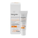 فلوئید ضد آفتاب بی رنگ مارگریت با SPF50 مناسب پوست نرمال تا خشک حجم 50 میلی لیتر