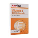 کپسول ژلاتینی نرم ویتامین E 400 آپوویتال بسته 40 عددی