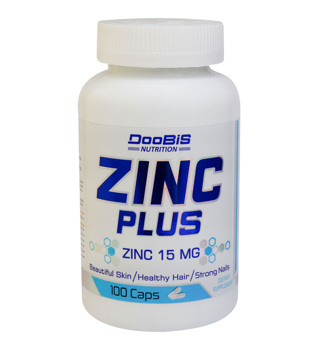 Doobis-Zinc-Plus-15-mg-100-caps-Khanoumi-20243314599845.jpg کپسول Zinc Plus 15 بسته 100 عددی دوبیس - Image 1