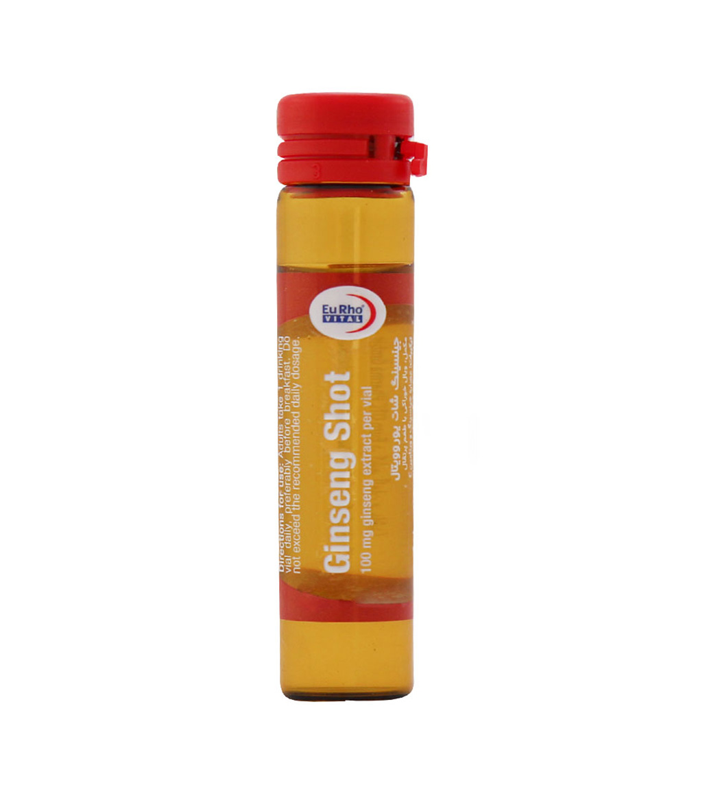 Eurho-Vital-Ginseng-Plus-6-Vials-02-khanoumi-2024213142215877.jpg ویال خوراکی گیاهی جینسینگ یوروویتال مدل Ginseng Plus بسته 6 عددی - Image 1