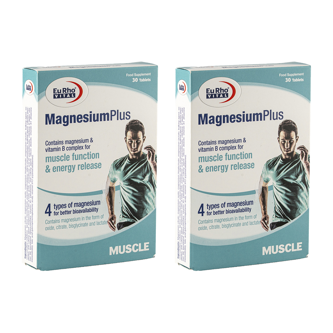 Eurho-vital-Pack-Of-2-Magnesium-Plus-30-Tabs-202668074341.jpg پک 2 عددی قرص منیزیم پلاس یوروویتال بسته 30 عددی - Image 1
