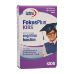 قرص جویدنی Fokus Plus Kids یوروویتال مدل Congnitive Function با طعم توت فرنگی بسته 60 عددی
