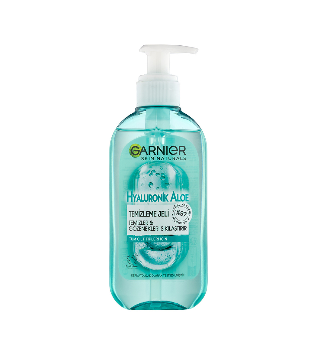 Garnier-Moisturizing-Gel-With-Aloe-Vera-For-Normal-Skin-50ml-Khanoumi-2023123015252936.jpg ژل شستشوی صورت گارنیر مدل آبرسان با عصاره آلوئه ورا و هیالورونیک اسید حجم 200 میلی لیتر - Image 1