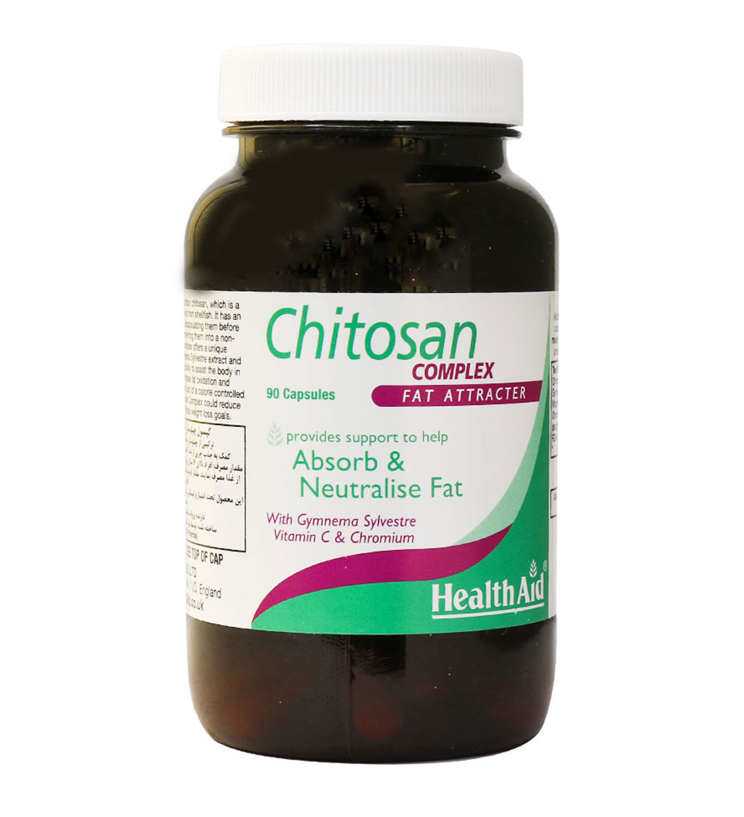 Health-Aid-Chitosan-Complex-90-Capsules-Khanoumi-2024214154541656.jpg کپسول لاغری Chitosan Complex بسته 90 عددی هلث اید - Image 1