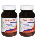 قرص مولتی ویتامین مینرال مدل Teenvital بسته 2 عددی هلث اید