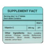 قرص جویدنی Vitamin C 250 بسته 30 عددی های هلث - Image 3
