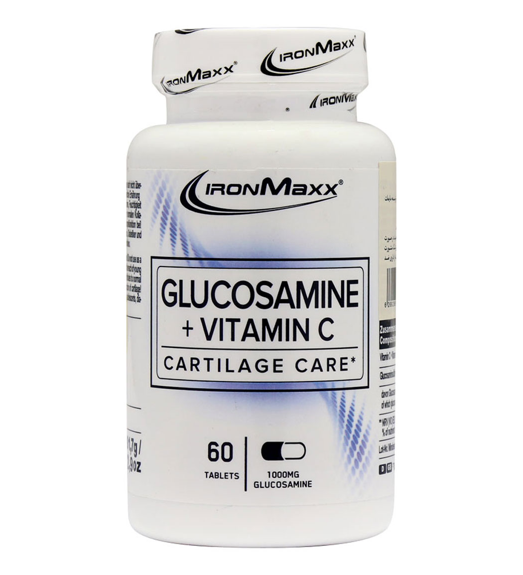 Iron-Maxx-Glucosamine-And-Vitamin-C-60-Tablets-Khanoumi-2024227125154406.jpg قرص Glucosamine + Vit C آیرون مکس بسته 60 عددی - Image 1