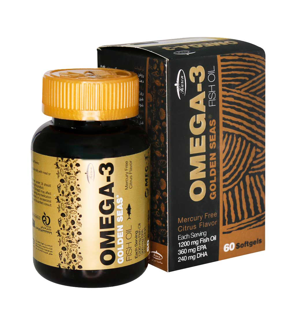 Karen-Golden-Seas-Omega-3-60Caps-Khanoumi-202431794723392.jpg کپسول امگا 3 مدل Golden Seas بسته 60 عددی - Image 1