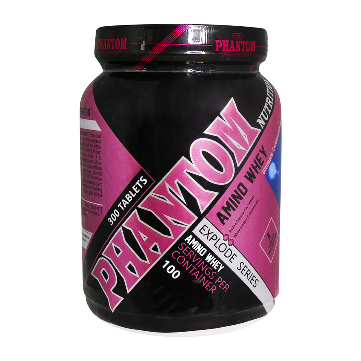 Phantom-Nutrition-Amino-Whey-Tablets-202482093132988.jpg قرص آمینو وی فانتوم نوتریشن سری Explode بسته 300 عددی - Image 1
