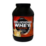 پودر پروتئین وی کیو ان تی مدل Delicious با طعم موز وزن 1000 گرم