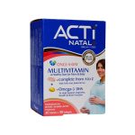 سافت ژل و قرص مولتی ویتامین ابیان دارو مدل Acti Natal Plus مناسب خانم ها بسته 60 عددی