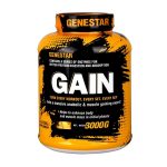 پودر افزایش وزن ژن استار مدل Gain با طعم بیسکوئیت وانیل وزن 3000 گرم
