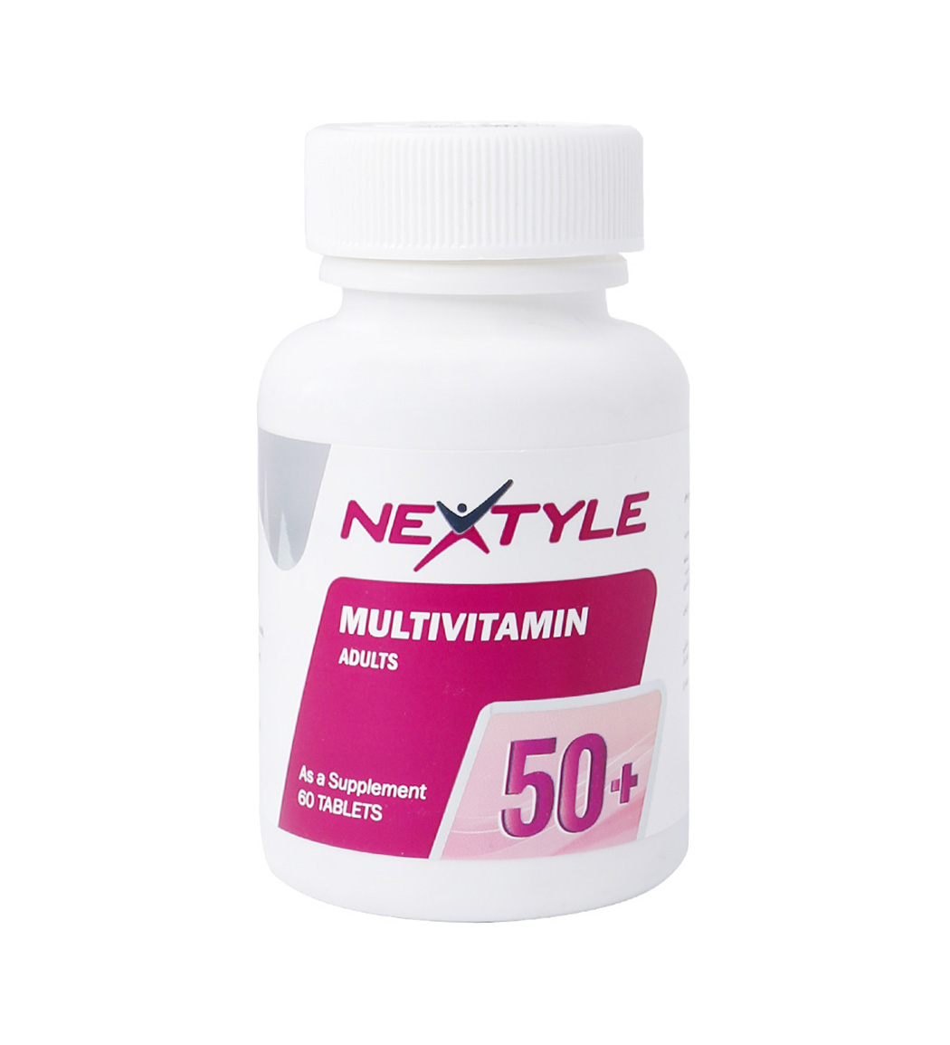 nextyle-multivitamin-adults-plus-50-60-tabletes-khanoumi-2024213165612405.jpg قرص مولتی ویتامین +50 بسته 60 عددی - Image 1
