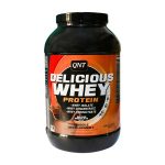پودر مکمل پروتئین کیو ان تی مدل Delicious Whey با طعم شکلات وزن 2200 گرم