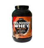 پودر مکمل پروتئین کیو ان تی مدل Delicious Whey با طعم شکلات وزن 2200 گرم