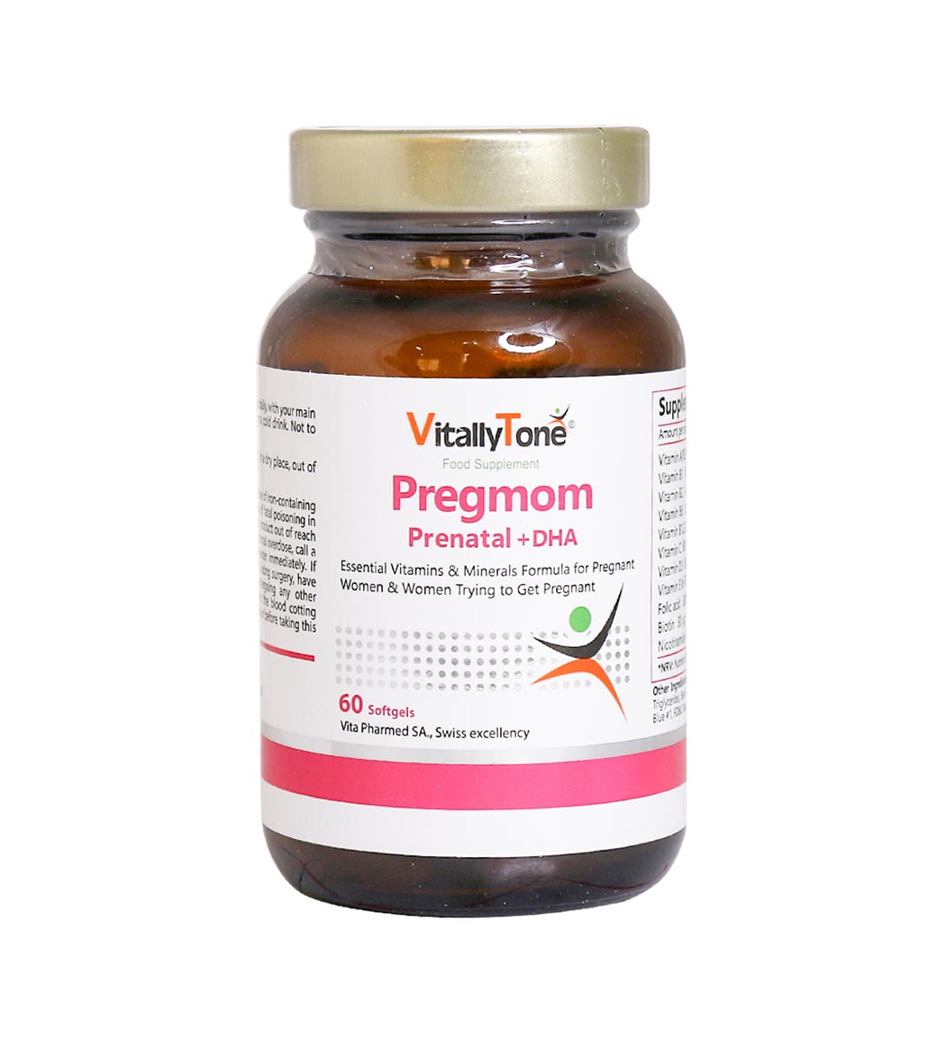 vitally-tone-pregmom-60-softgels-khanoumi-202442212558238.jpg سافت ژل ویتالی تون مدل Pregmom بسته 60 عددی - Image 1